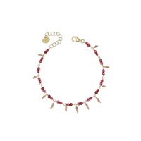 Bracciale Io & Te  Donna in Argento Granato BRMMGRDO